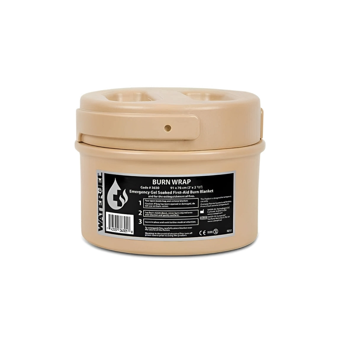 Water Jel Military Burn Wrap, Canister - 3" x 2.5" (4 Blankets/Case)