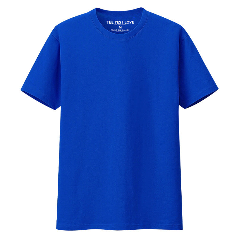 High-quality Pure Cotton Men's Loose Crew Neck Printed Trendy Brand Short-sleeve T-shirt, New Summer Style