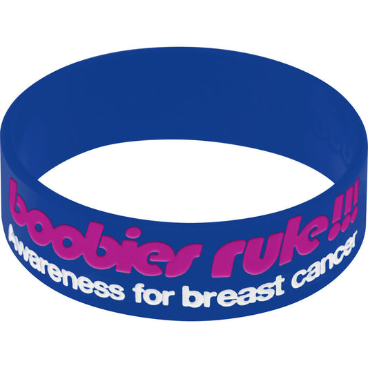 Purple White I Love Motor Boating Breast Cancer Bracelet
