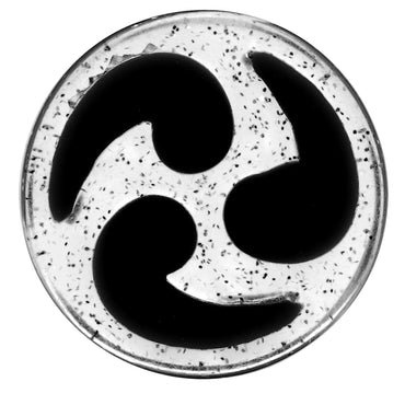 20mm Black Quotation Symbol Saddle Plug