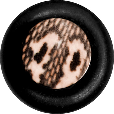 6G Blushing Snake Skin Acrylic Taper