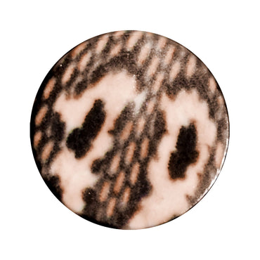 8G Blushing Snake Skin Acrylic Saddle Plug