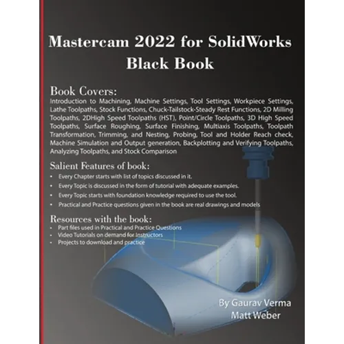 Mastercam 2022 for SolidWorks Black Book - Paperback