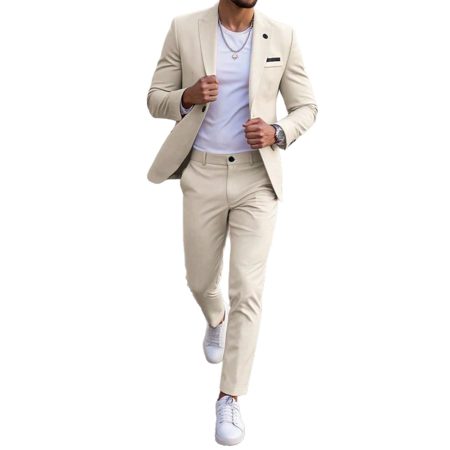 Mens Light Business Evening Suit
