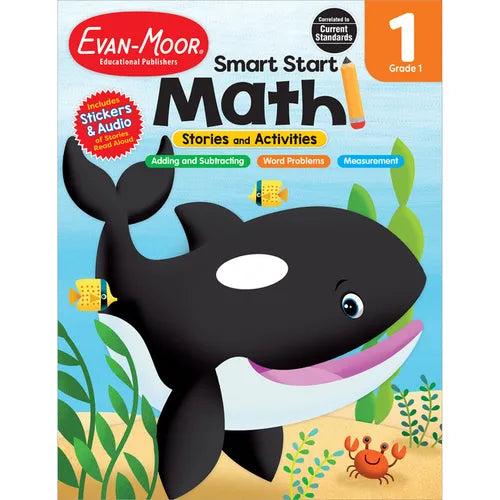 Smart Start: Math Stories and Activities, Grade 1 Workbook - Paperback