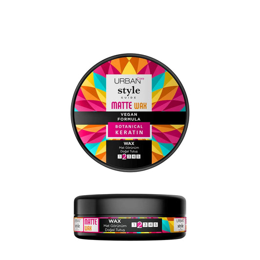 Urban Care Style Guide: Matte Hair Wax for Natural Hold - Texturizing Wax with Beeswax, Vegetable Oils & Vitamins - 100ml