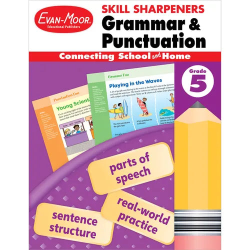 Skill Sharpeners: Grammar & Punctuation, Grade 5 Workbook - Paperback