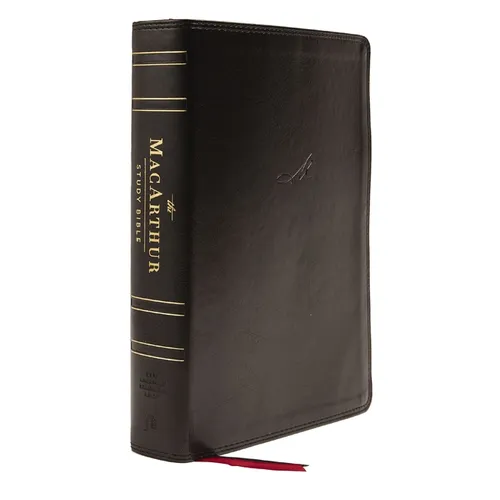 Nasb, MacArthur Study Bible, 2nd Edition, Leathersoft, Black, Thumb Indexed, Comfort Print: Unleashing God's Truth One Verse at a Time - Imitation Leather