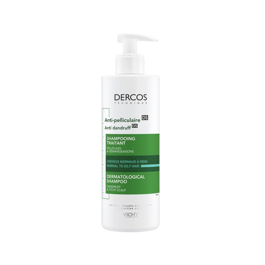 Vichy Dercos Anti-Dandruff Shampoo for Normal to Oily Hair - 13.2 fl oz Anti-Dandruff Treatment