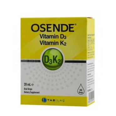 Osende Vitamin D3 K2 Drops: Enhanced Bone Health, Immune Support - Liquid Vitamin D Supplement for Optimal Absorption