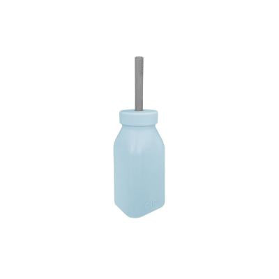 OiOi Silicone Baby Bottle with Straw - Non-Toxic, BPA-Free, Easy-to-Clean Feeding Solution for Infants