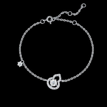 New Sterling Silver Gourd Bracelet For Women
