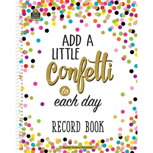 Confetti Record Book - Spiral