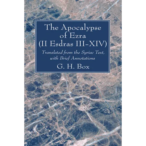 The Apocalypse of Ezra (II Esdras III-XIV) - Paperback