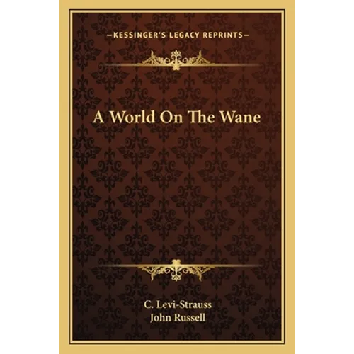 A World on the Wane - Paperback