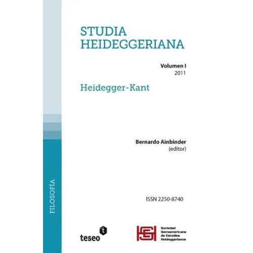 Studia Heideggeriana: Vol. 1 - Heidegger-Kant - Paperback