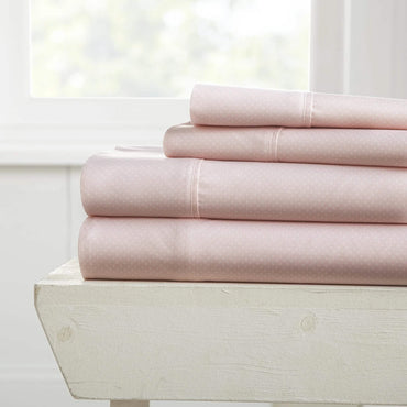 4-Piece Set: My Heart Patterned Sheet Set