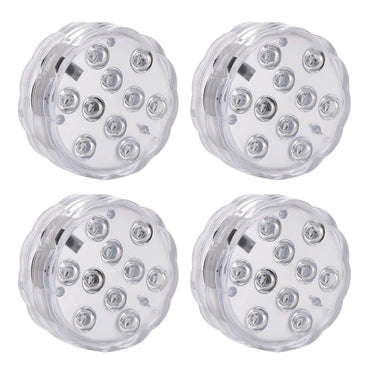 4-Piece: Submersible RGB LED Lights