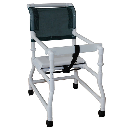MJM International 418-3 18" internal width, 21" internal width base, 3" twin casters, height adjustable, 300 lbs weight capacity