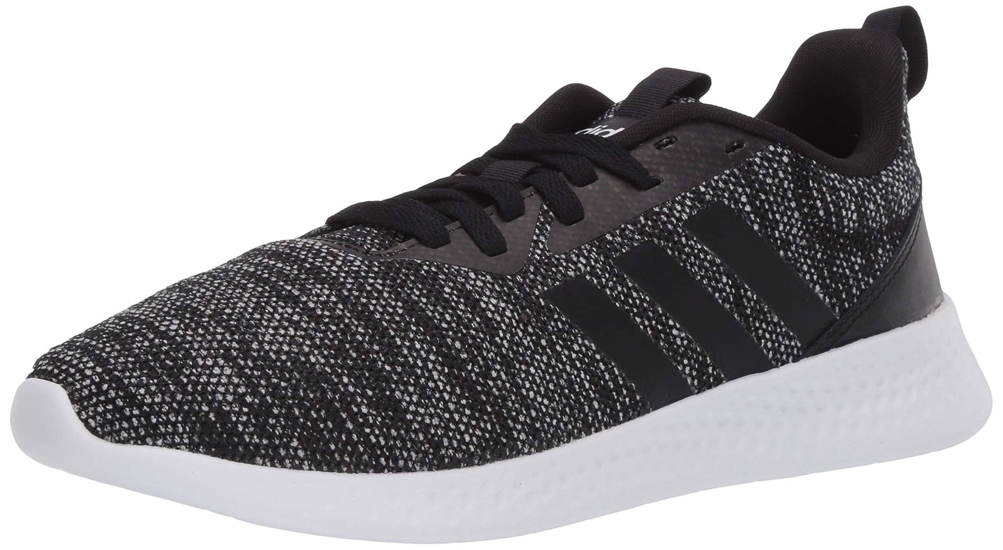 adidas Mens Puremotion Running Shoe Black/Black/White 9.5