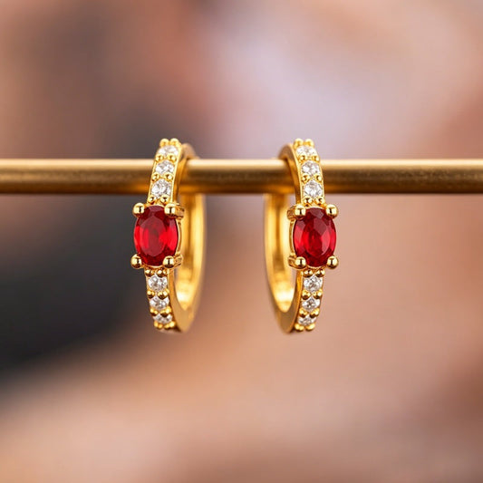 Zircon-Inlaid Earrings For Women
