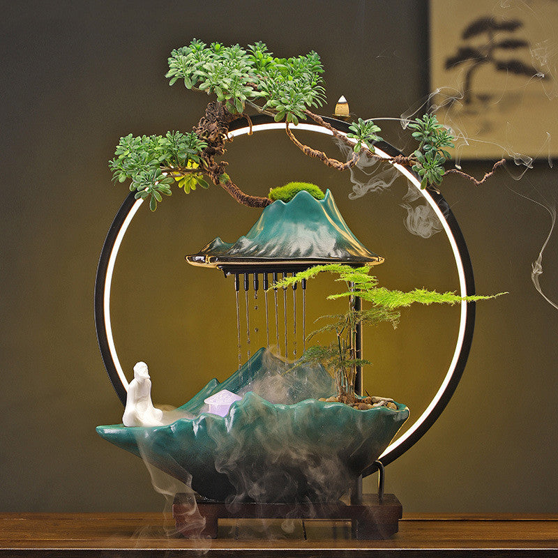 New Chinese Style Water Fountain and Altar with Incense Burner