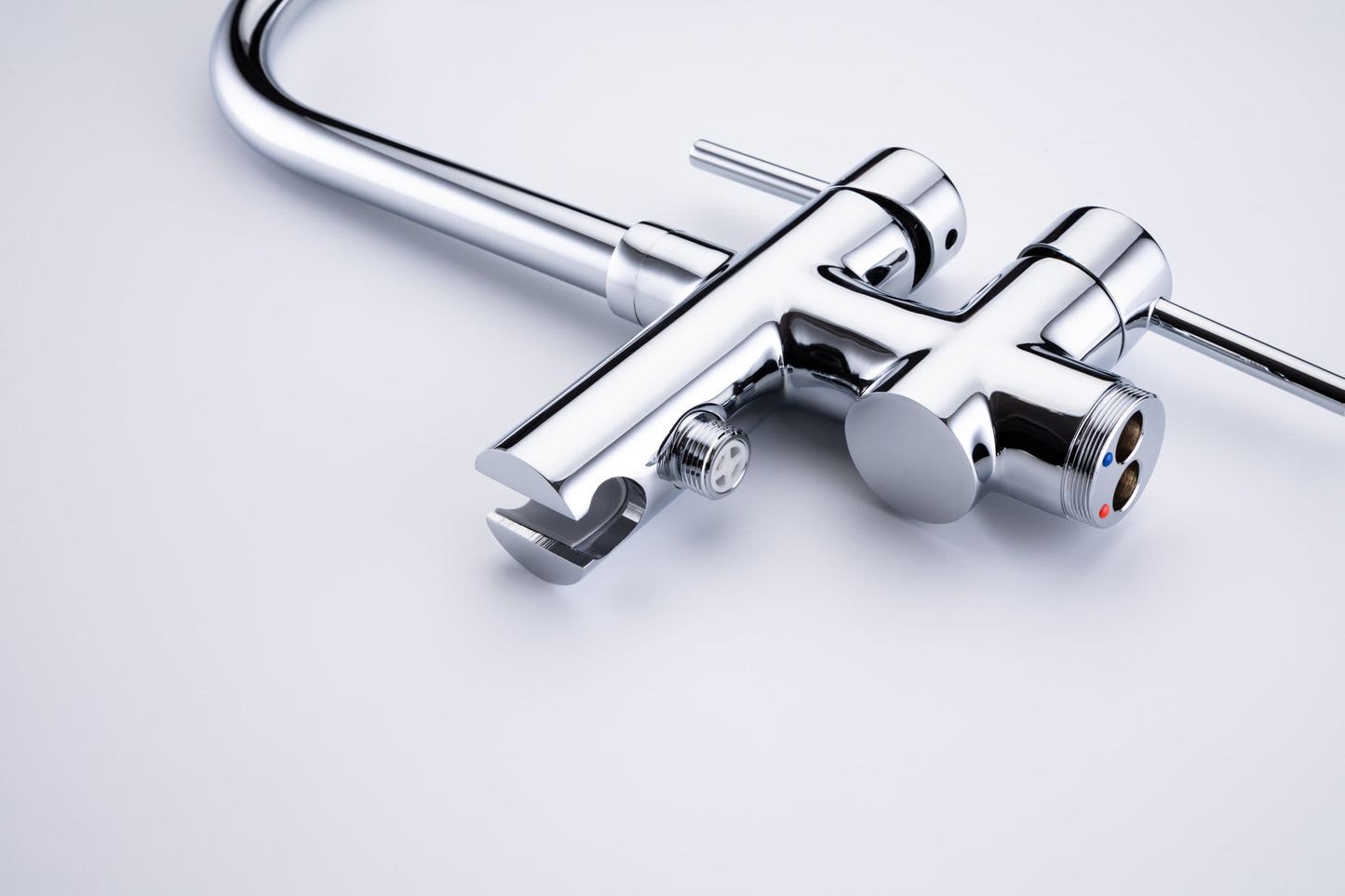 Single Handle Floor Mounted Tub Faucet Chrome
