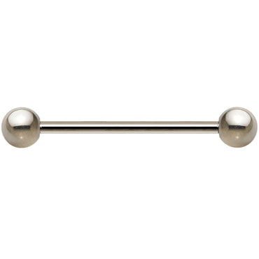 14G Grade 23 Solid Titanium Barbell 7/8 5mm