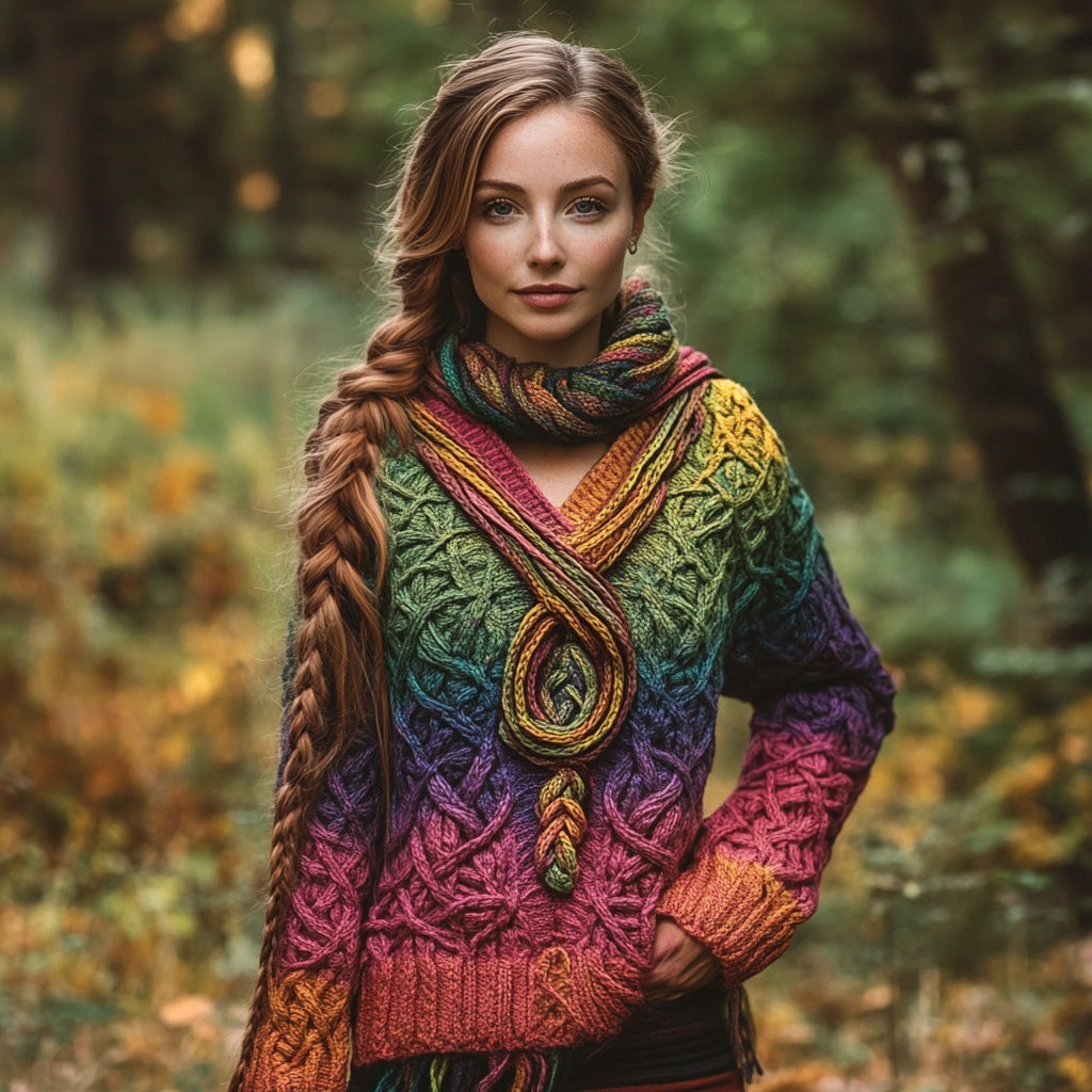 Hot-selling 3D Digital-print V-neck Womens Sweater For Halloween