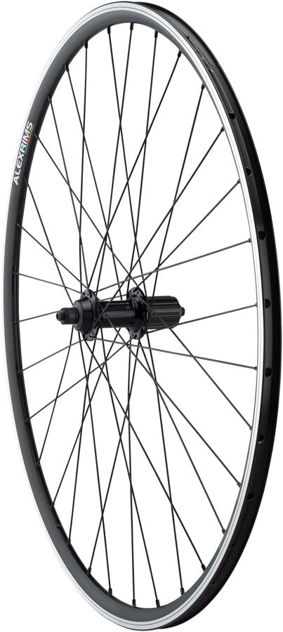 Quality Wheels Tiagra/DA22 Rear Wheel - 700 QR x 130mm Rim Brake HG 11 Road BLK Clincher 32H