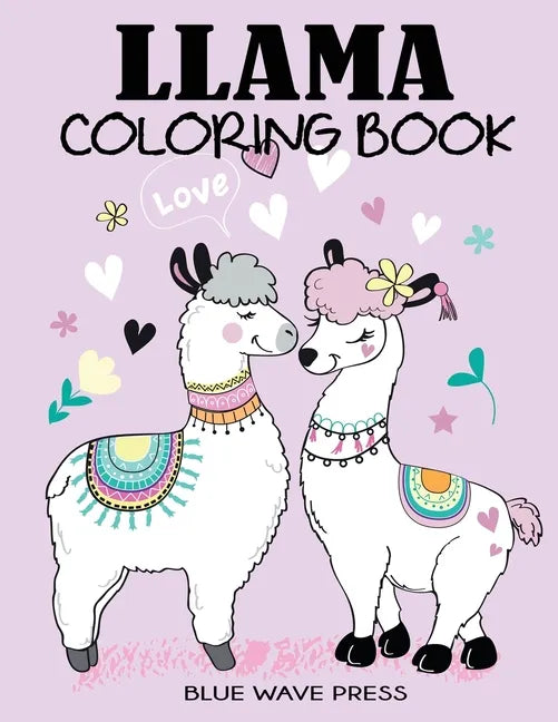 Llama Coloring Book - Paperback