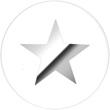 18mm Clear Acrylic Star Saddle Plug