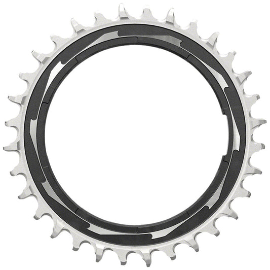 SRAM XX SL Eagle T-Type Thread Mount Chainring - 32t 12-Speed Thread Mount For XX SL PM Spider 0mm Offset Aluminum BLK/Silver