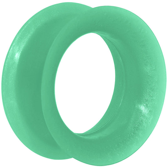 1 inch Green Pearlescent Silicone Hollow Tunnel
