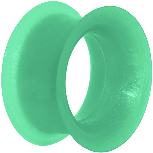 3/4 Green Pearlescent Silicone Hollow Tunnel