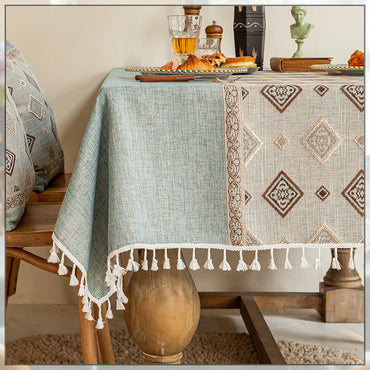 Cotton And Linen New Chinese Tablecloth