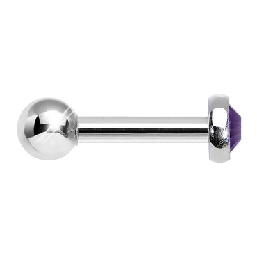 3mm Purple Gem Tragus Cartilage Barbell Earring