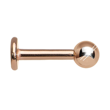 16G 1/4 Rose Gold Plated Cartilage Tragus Earring