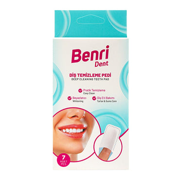 Benri Dent: Portable Dental Cleaning Pads - On-The-Go Teeth Cleaning & Fresh Breath Wipes - Disposable Menthol Infused for Travel & Convenience