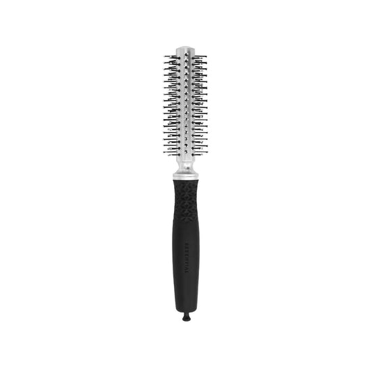 Olivia Garden Essential Blowout Soft Double Bristles Silver Hair Brush - Gentle Detangling & Styling for Curly Hair