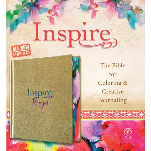 Inspire Prayer Bible NLT (Hardcover Leatherlike, Metallic Gold): The Bible for Coloring & Creative Journaling - Hardcover