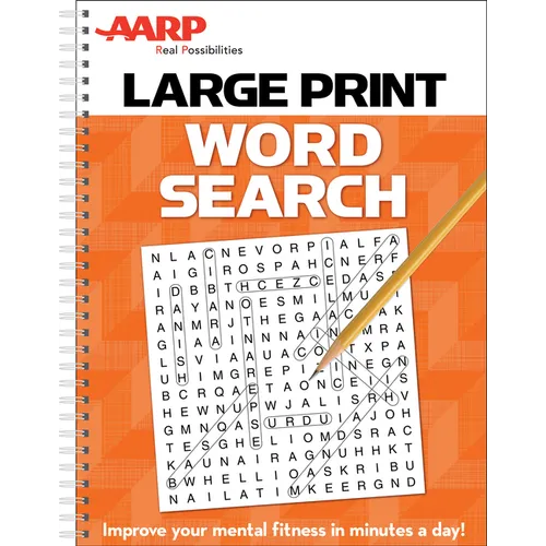 AARP Large Print Word Search - Spiral