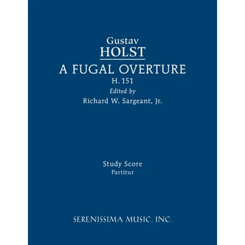 A Fugal Overture, H.151: Study score - Paperback