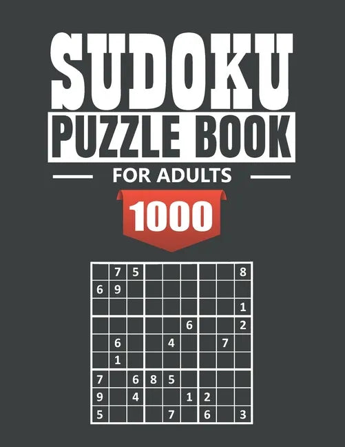 Sudoku puzzle book for adult: 1000 Easy to Extreme Sudoku Puzzles with Solutions - paperback game - suduko puzzle books for adults large print - sad - Paperback