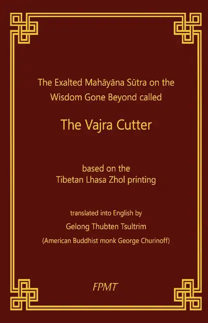 Vajra Cutter Sutra English - Paperback