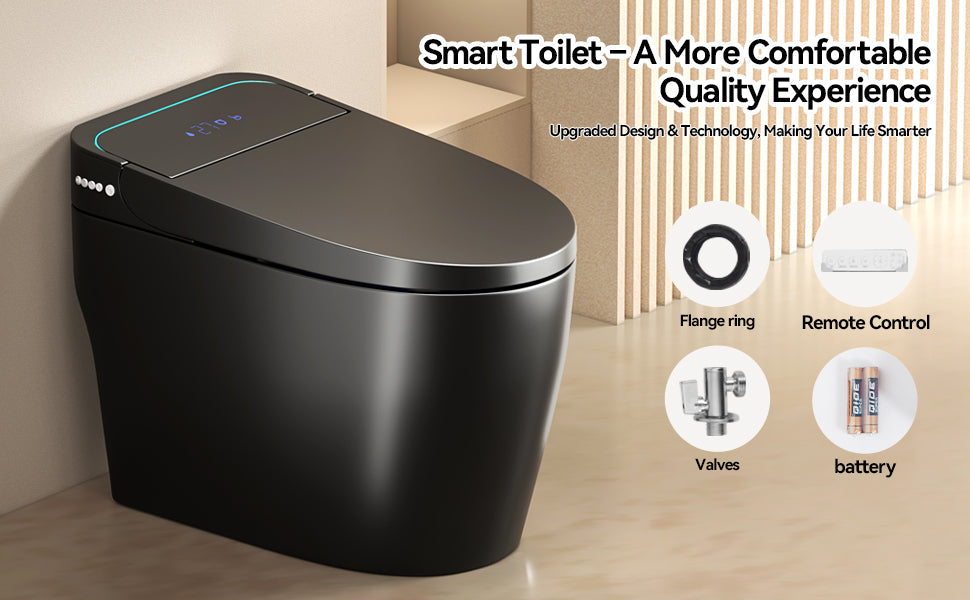 Unique Smart Toile, One Piece Toilet with Bidet Built In,Intelligent Toilet ...