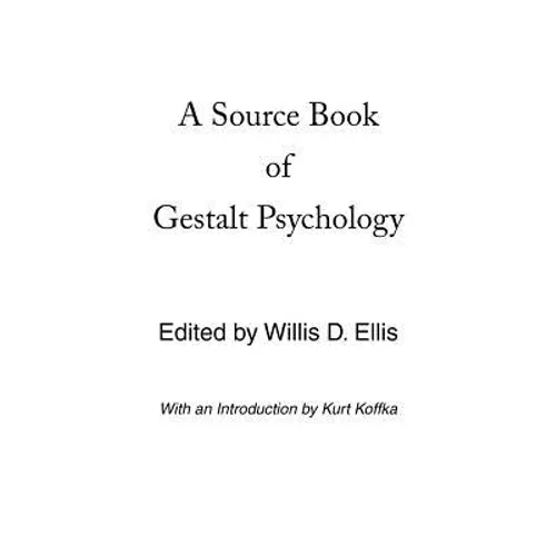 A Source Book of Gestalt Psychology - Paperback