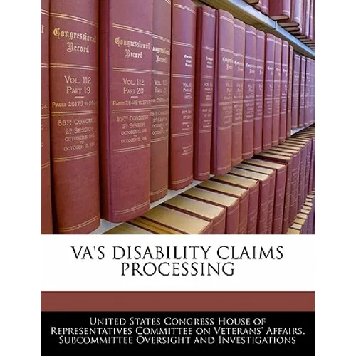 Va's Disability Claims Processing - Paperback