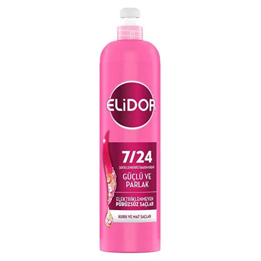 Elidor 7/24 Hair Care Cream - Nourishing, Anti-Frizz, and Strengthening for Dry Hair