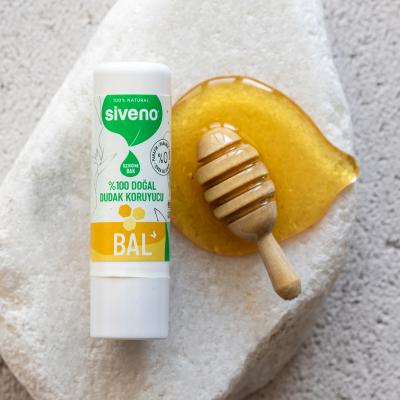 Siveno Natural Lip Care Balm with Honey & Shea Butter - Cruelty-Free, Paraben-Free Lip Moisturizer